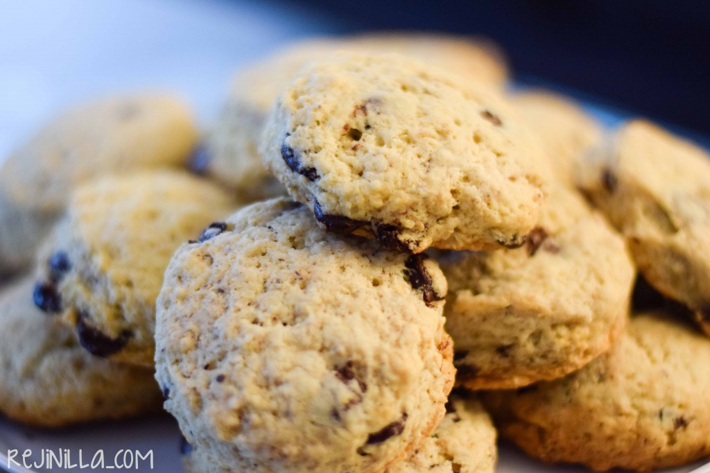 scones chispas chocolate y avena-7