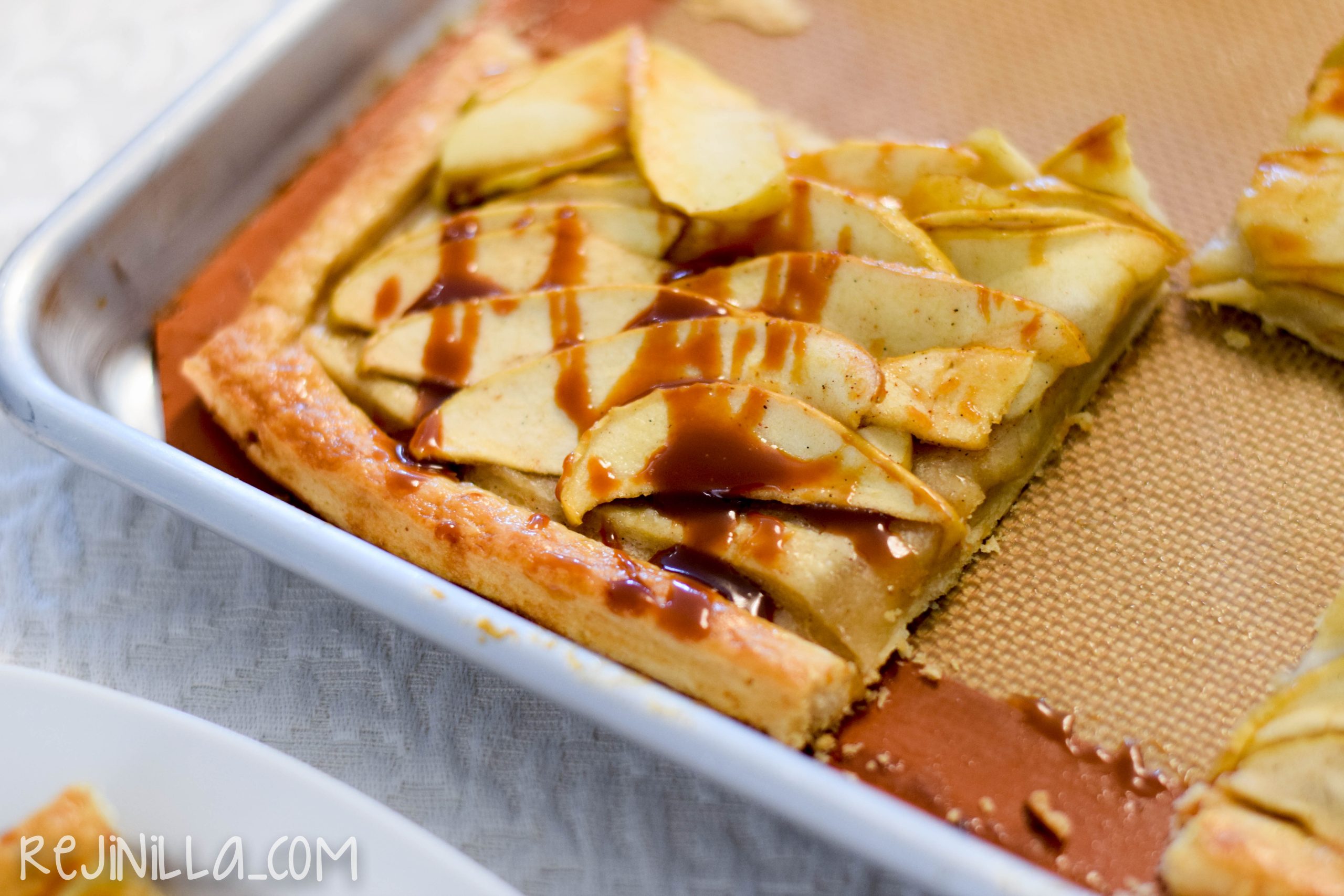 Tarta abierta de manzana