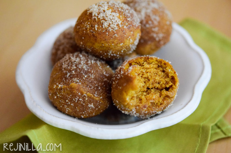 Hoyos de dona de calabaza